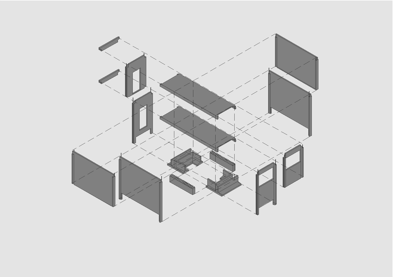 P.FRANCO DA ROCHA - ISOMÉTRICA EXPLODIDA MÓDULO CELA