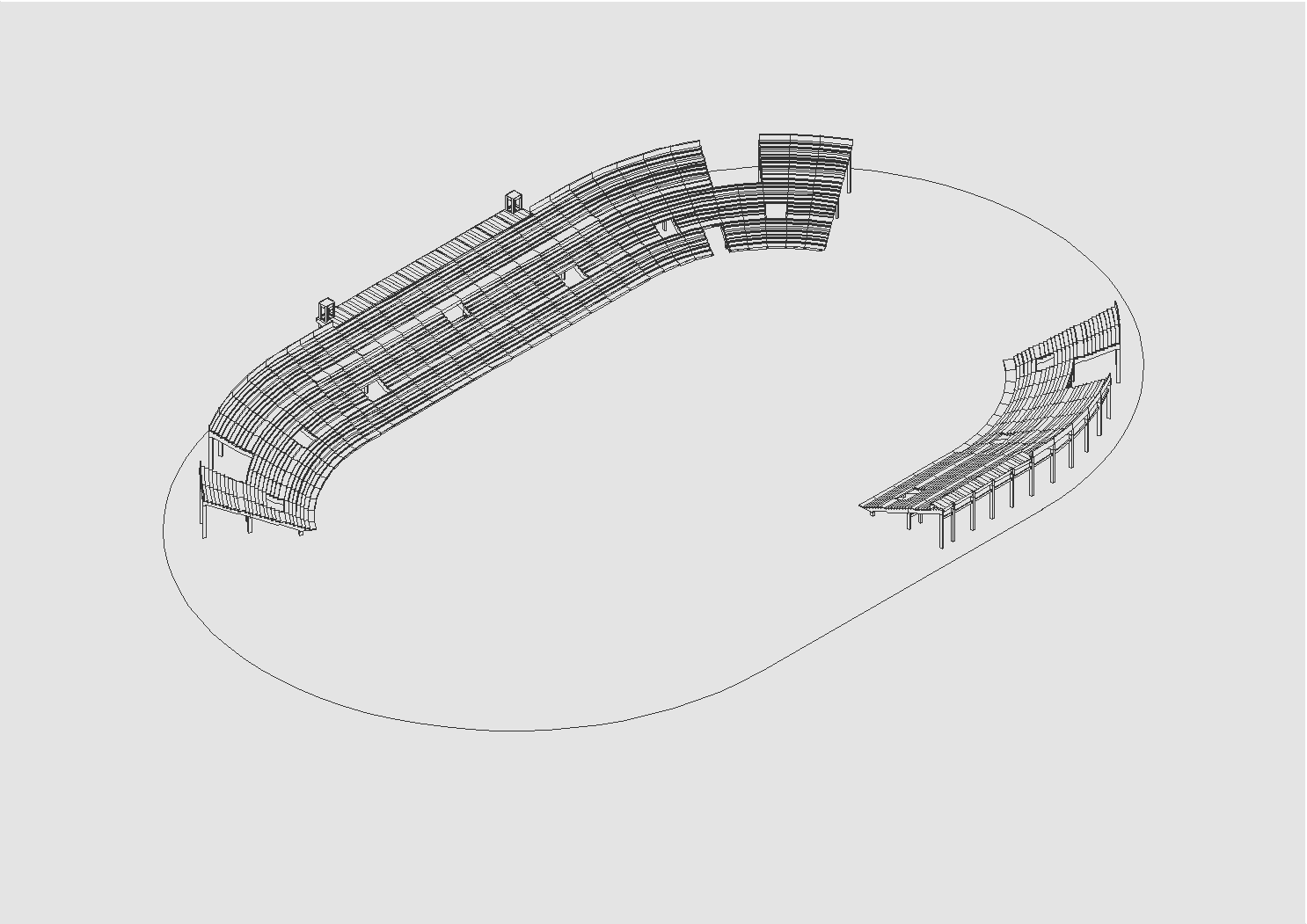 FONTE LUMINOSA - ISOMETRICA ARQUIBANCADA